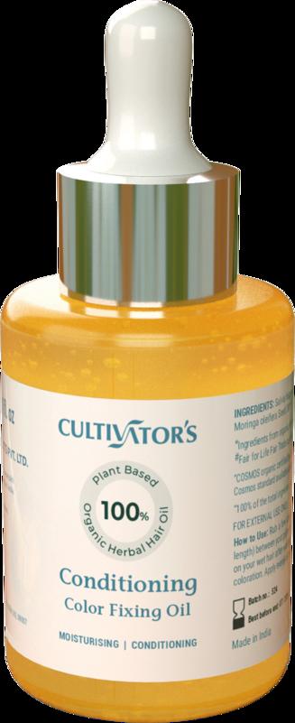 Olio nutriente CULTIVATOR'S per capelli colorati e danneggiati con chia e moringa. Fissaggio colore e lucentezza naturale.