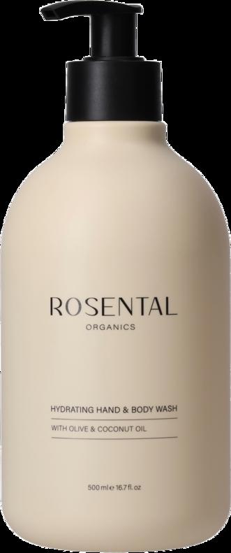 Rosental Organics Hand Body Wash 500ml idratante oli vegetali bellezza naturale vegana per una skin care routine consapevole VeroBelloBio