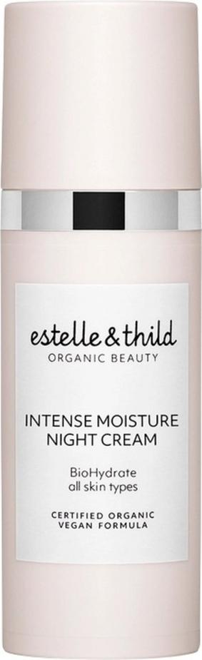 estelle & thild BioHydrate Crema Notte Idratante Intensa con Acido Ialuronico e Pompelmo Rosa per Bellezza Reale