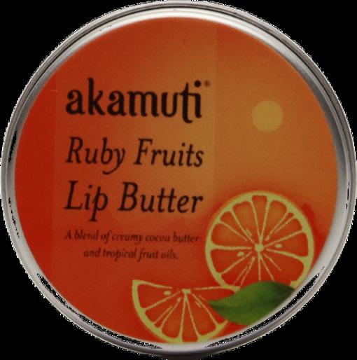 Burro labbra naturale Akamuti Ruby Fruits 10ml, idratante e protettivo per labbra morbide e setose