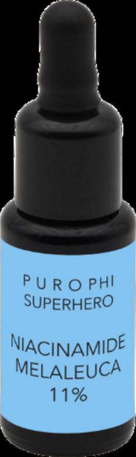 Siero viso Purophi Superhero Niacinamide Melaleuca per pelli miste e impure, 15 ml, bellezza consapevole VeroBelloBio