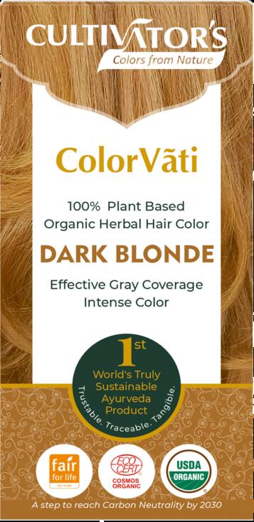 Tinta per capelli biologica alle erbe CULTIVATOR'S ColorVãti Biondo Scuro per copertura e lucentezza