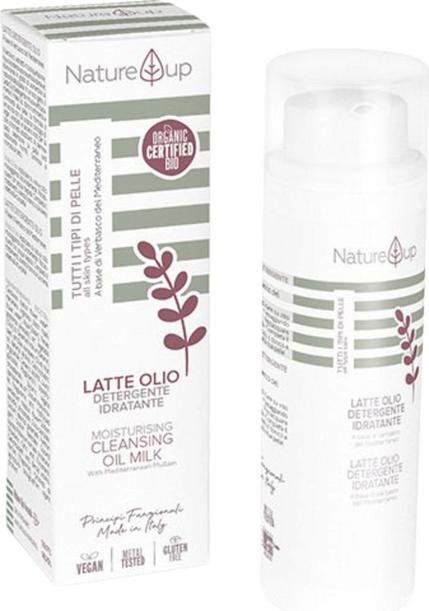 Latte Olio Detergente Idratante Nature Up BEMA COSMETICI per pelle luminosa e idratata, bellezza consapevole