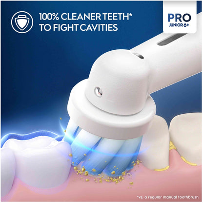 Oral-B PRO Junior 6+ Frozen | Smart Electric Toothbrush with Pressure Sensor 