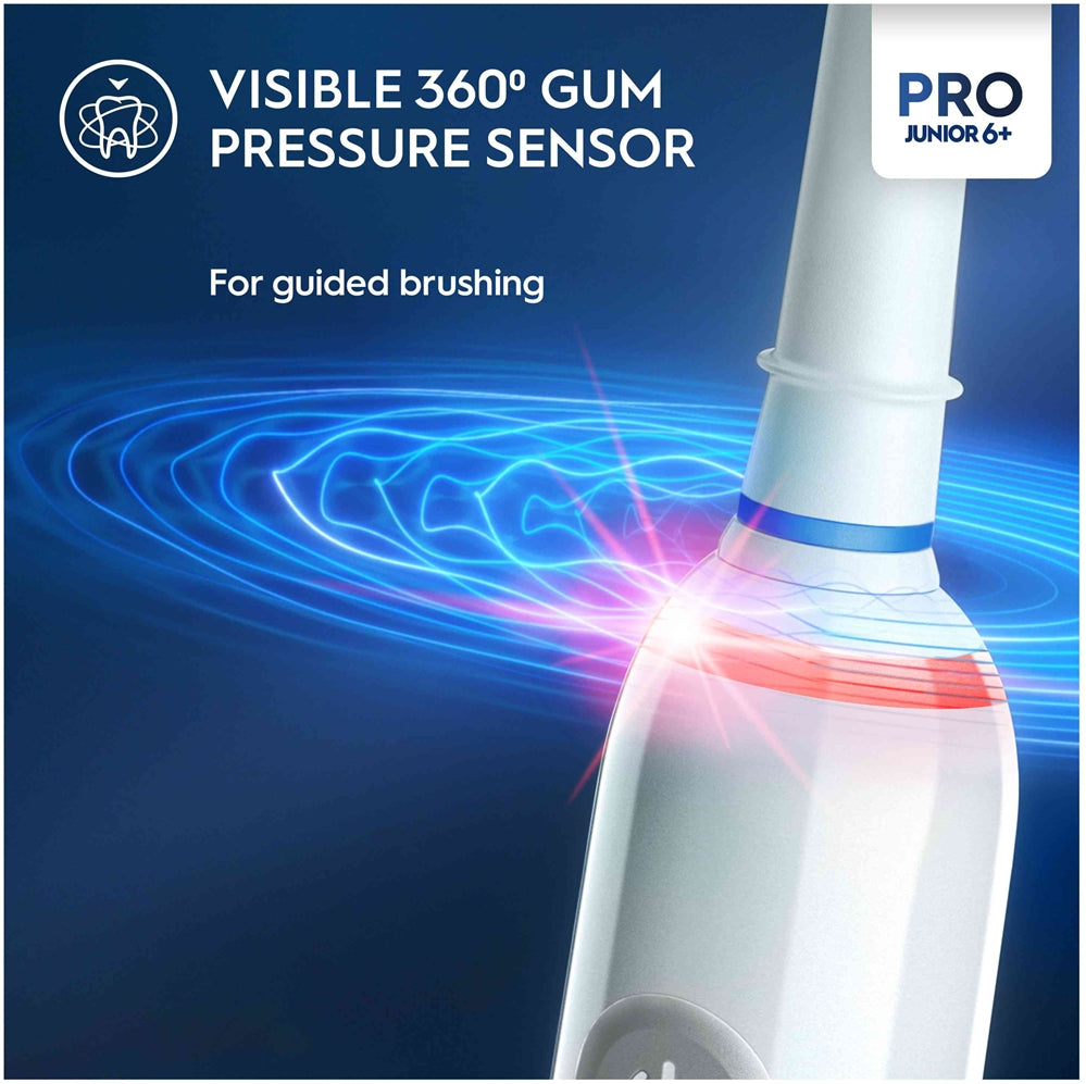 Oral-B PRO Junior 6+ Frozen | Smart Electric Toothbrush with Pressure Sensor 