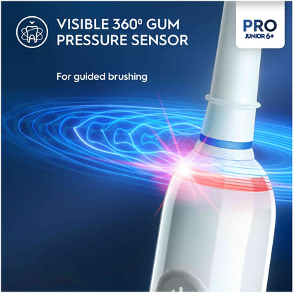 Oral-B PRO Junior 6+ Frozen | Smart Electric Toothbrush with Pressure Sensor 