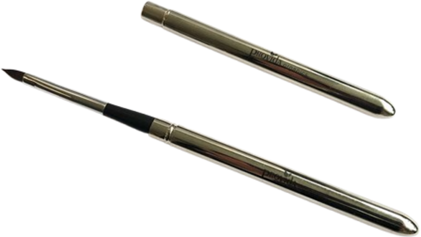 Pennello labbra retrattile Provida Organics per applicazione precisa e portatile, vegan e cruelty-free. Accessorio make-up bio.