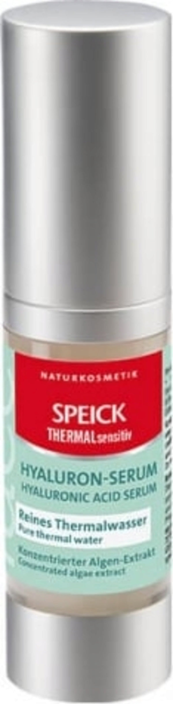 SPEICK THERMALsensitiv Siero all'Acido Ialuronico 15 ml per idratazione intensa e pelle sensibile, con aloe vera e alghe, packaging sostenibile VeroBelloBio